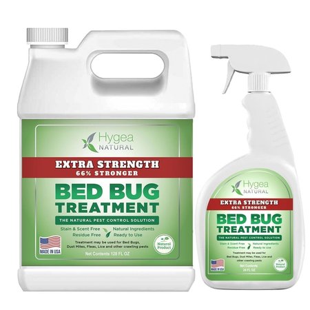 HYGEA NATURAL 24 oz & 128 oz Bed Bug Extra Strength Treatment Combo Pack Refill EXTC-2509X